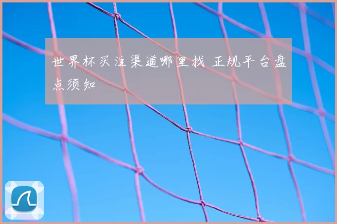 世界杯买注渠道哪里找 正规平台盘点须知